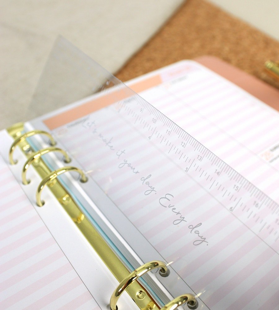 Linjal - Linjal till systemkalender - storlek A5 - Personal Planner