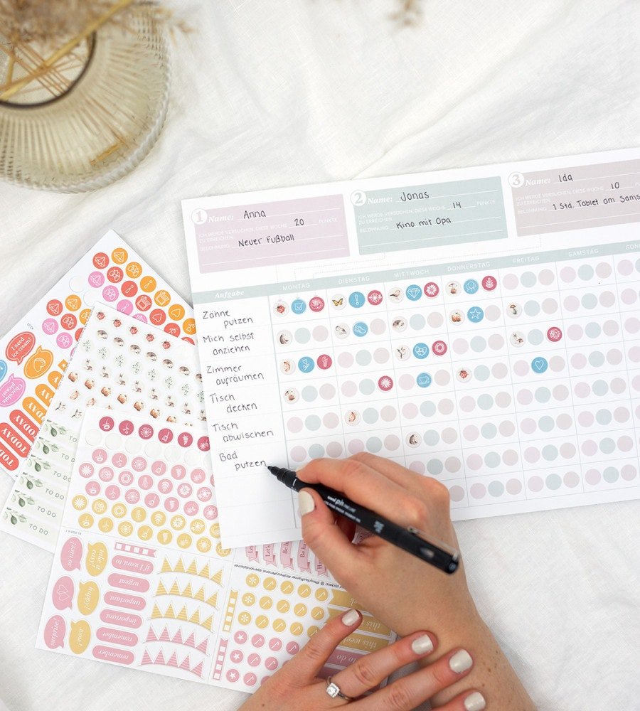 Motivationsblock für Kinder - Personal Planner