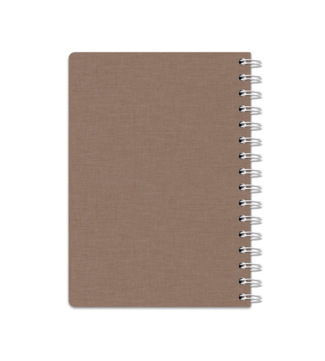 Notebook Brown Canvas - Spiralbindning A5 - Personal Planner