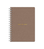 Notebook Brown Canvas - Spiralbindning A5 - Personal Planner