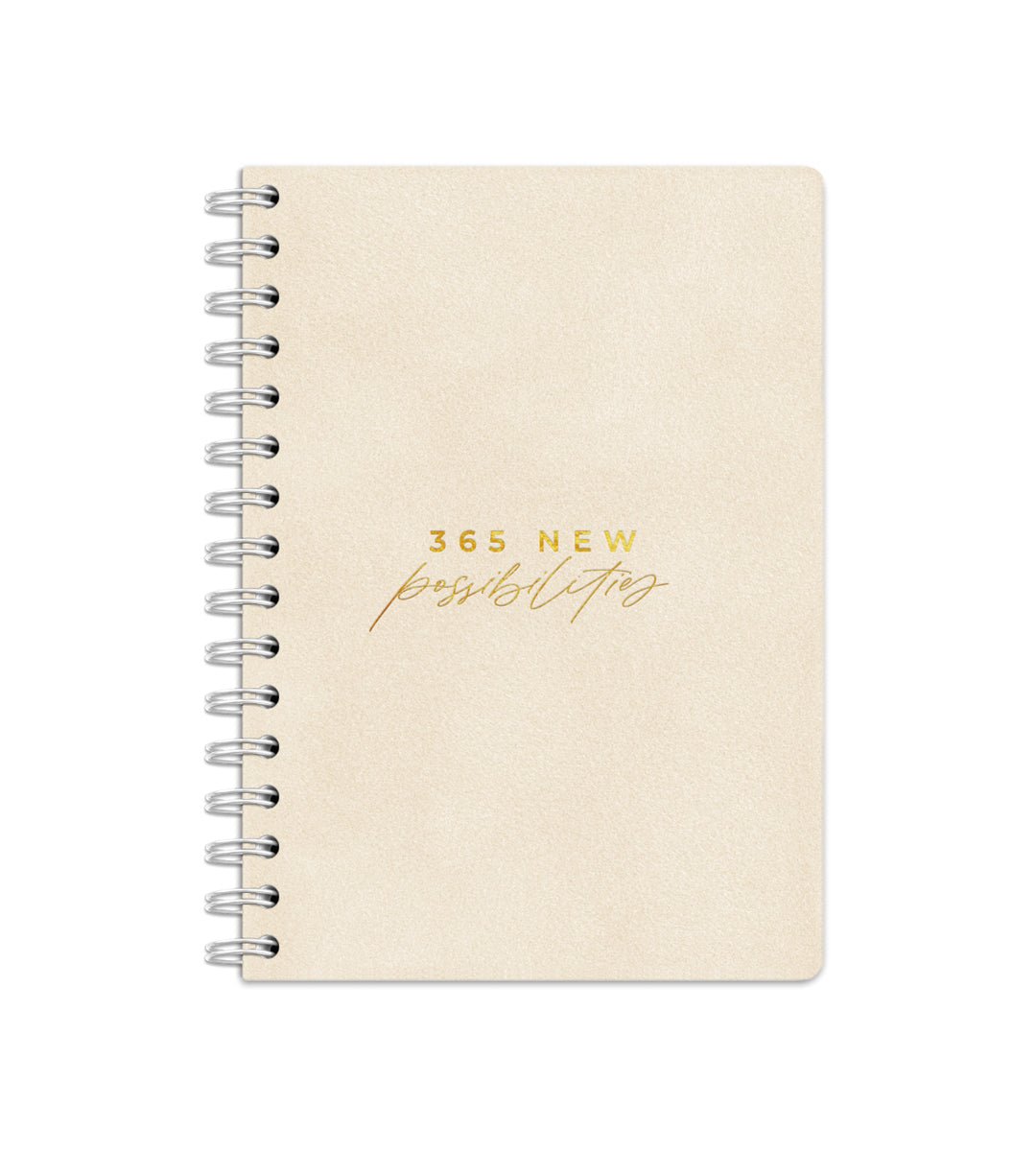 Notebook Creme Suede - Spiralbindning A5 - Personal Planner