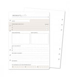 Refill-Seiten Monatsziele 12er Set für Systemkalender - Größe A5 - Personal Planner