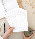 Refill-Seiten Monatsziele 12er Set für Systemkalender - Größe A5 - Personal Planner