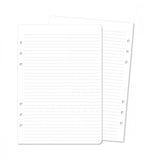 Refillsidor - Linjerat 12-pack till Systemkalender - storlek A5 - Personal Planner