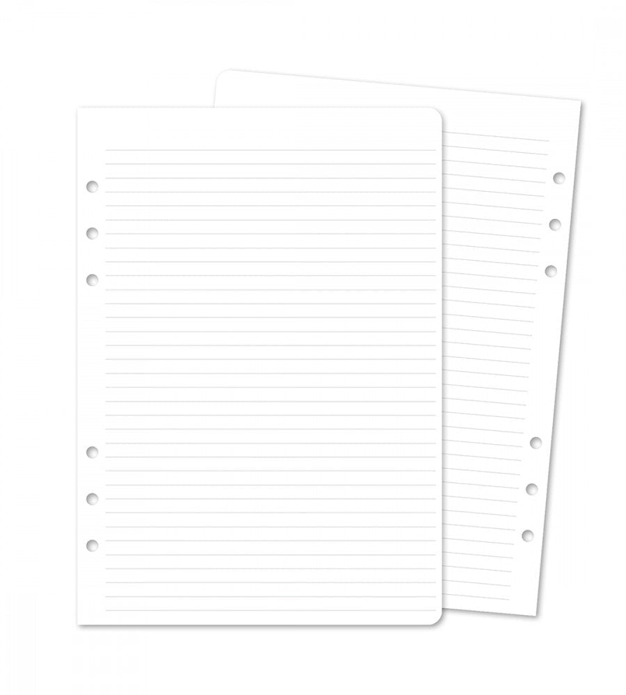 Refillsidor - Linjerat 12-pack till Systemkalender - storlek A5 - Personal Planner