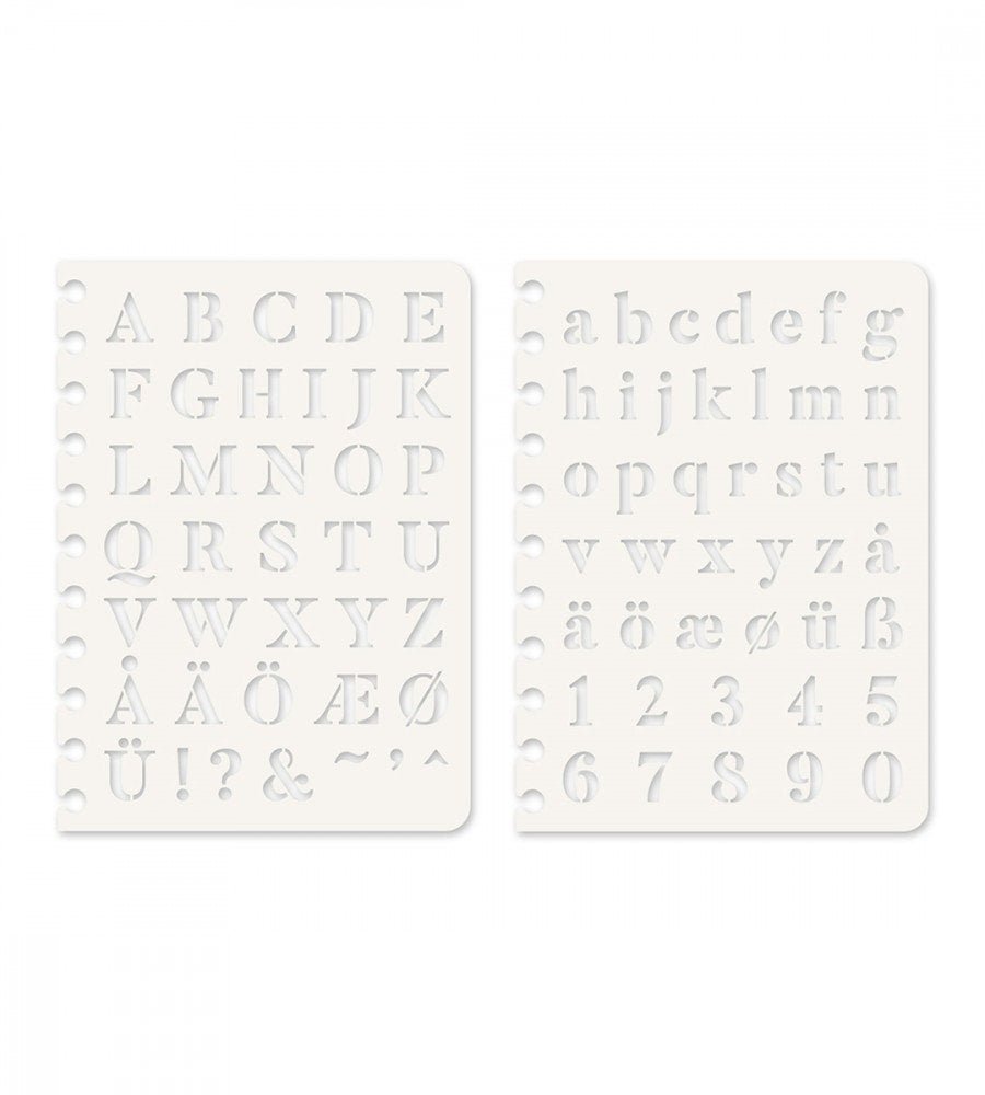 Ritschablon - Ritschablon till almanacka - Letters 2-pack - Personal Planner