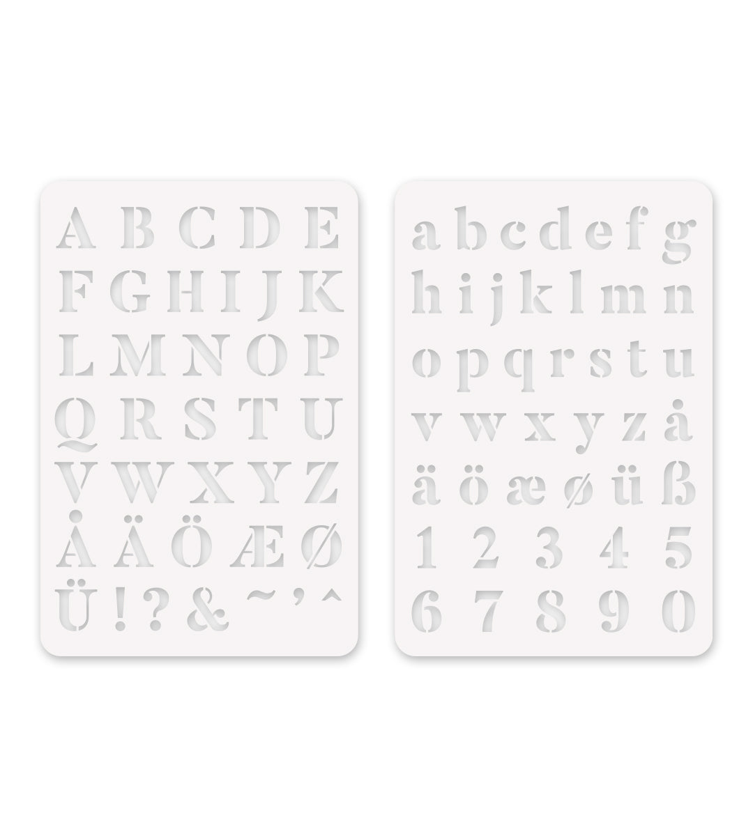 Schablone - Schablone - 2er Set