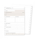 Snap In Refill-Seiten Monatsziele 12er Set für Kalender - Größe A5 - Personal Planner