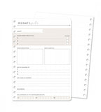 Snap In Refill-Seiten Monatsziele 12er Set für Kalender - Größe A5 - Personal Planner