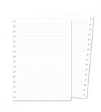 Snap in refillsidor - Linjerat 12-pack till almanacka - storlek A5 - Personal Planner