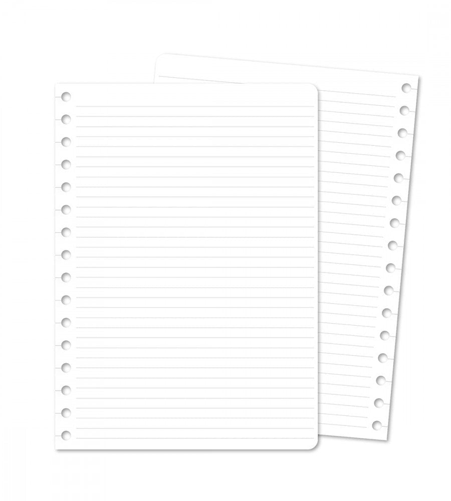 Snap in refillsidor - Linjerat 12-pack till almanacka - storlek A5 - Personal Planner