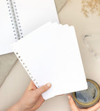 Snap in refillsidor - Punkt-rutor 12-pack till almanacka - storlek A5 - Personal Planner