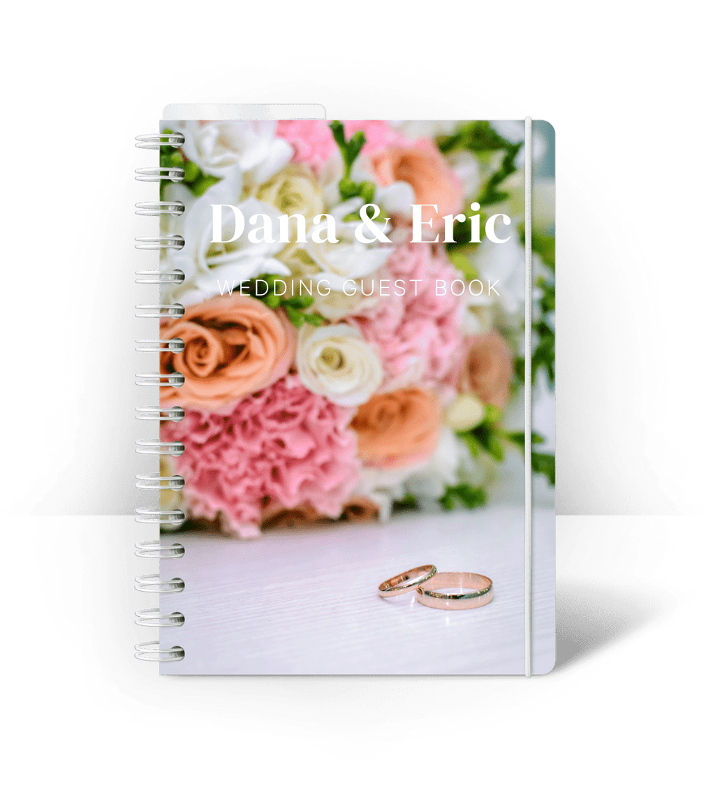 Spiralbindning A5 - Bröllopsgästbok - Personal Planner
