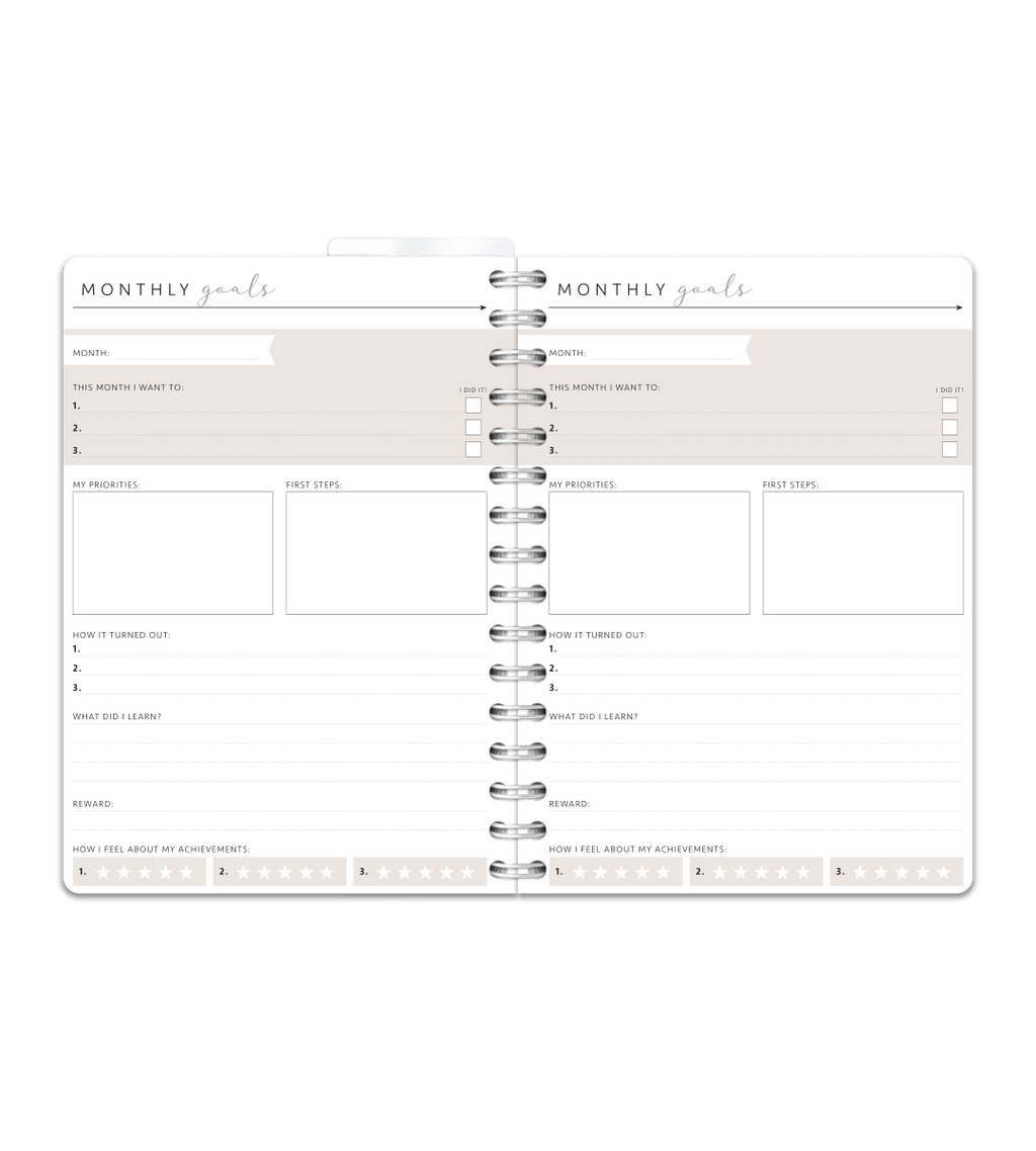 Spiralbindning A5 - Selfcare journal - Personal Planner