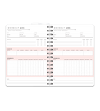 Spiralbindning A5 - Träningskalender - Personal Planner