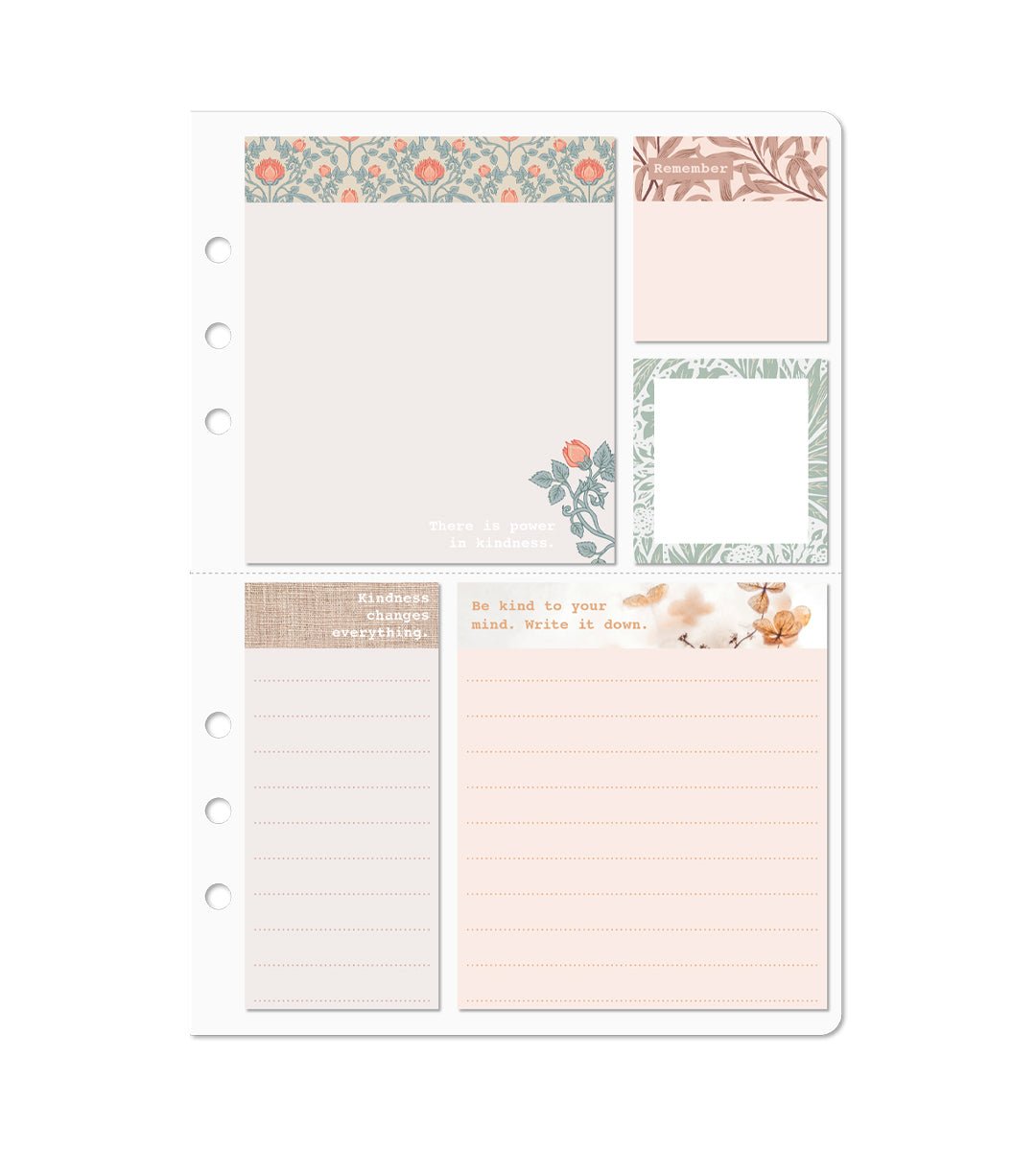 Sticky Notes - Sticky Notes till systemkalender - storlek A5 - Personal Planner
